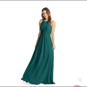 Peacock Azazie bridesmaid / formal dress size 8